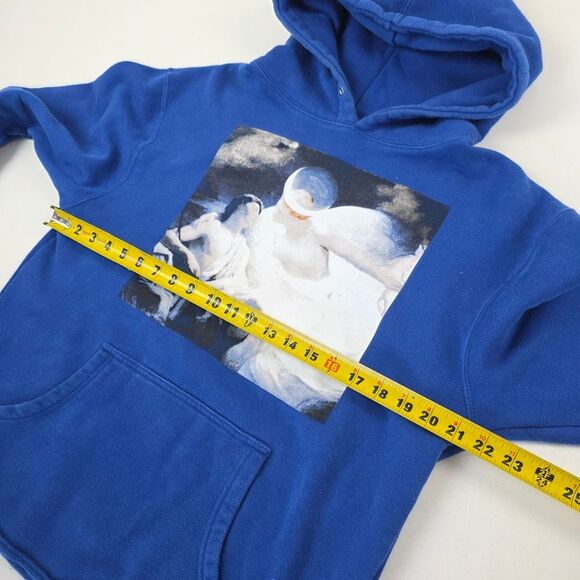 Revenge Gallery Dept Heavens Hoodie Blue Graphic Print Size Medium - Picture 8 of 14